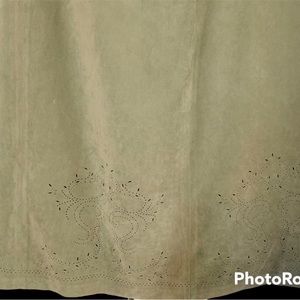 Talbots Faux Suede Stretchy Long Skirt with Beautiful detail along hem, Size 10.